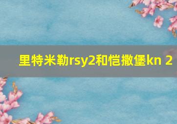 里特米勒rsy2和恺撒堡kn 2